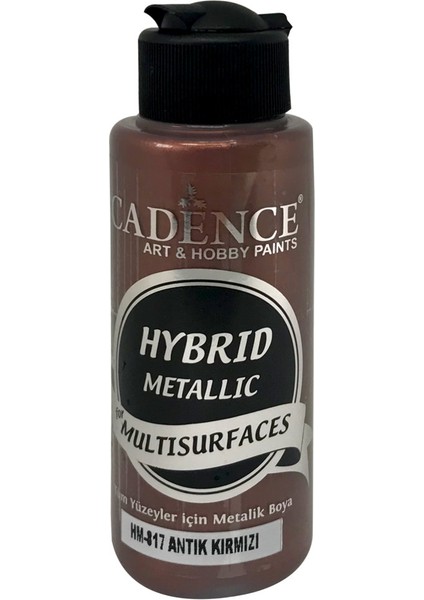 Hibrit Metalik Multisurface Boya 120 ml HM817 Antik Kırmızı