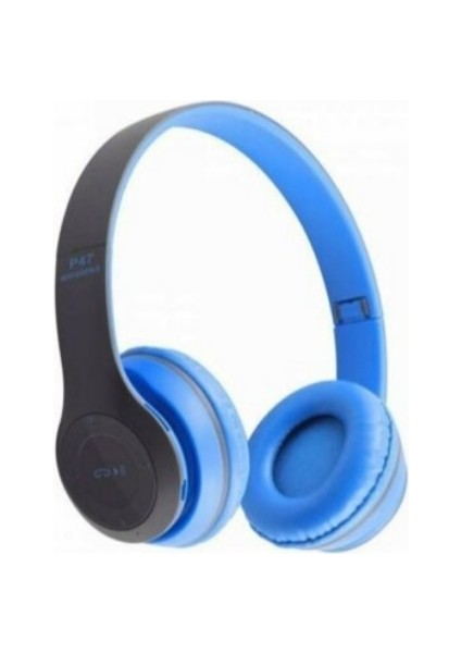 Sunix P47 Bluetooth Kulaküstü Kulaklık - Mavi