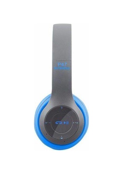 Sunix P47 Bluetooth Kulaküstü Kulaklık - Mavi