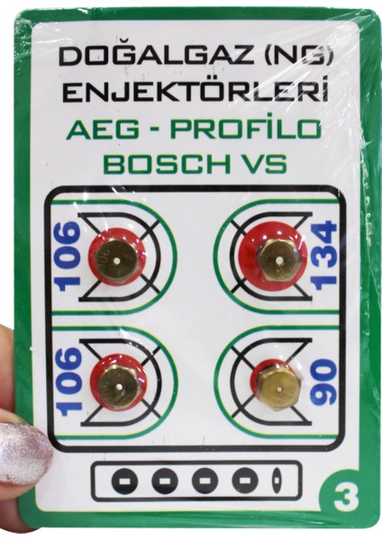 Arçeli̇k Aeg Profilo Bosch Vs Için Uyumlu Doğalgaz Enjektörleri 4lü