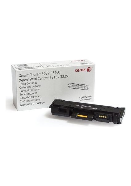 3052/3225/3260 106R02778 Toner 3000 Sayfa Siyah