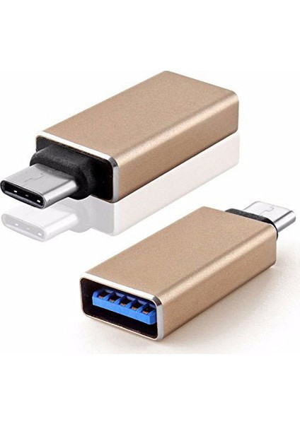 Type-C To USB 3.1 Otg - Gold