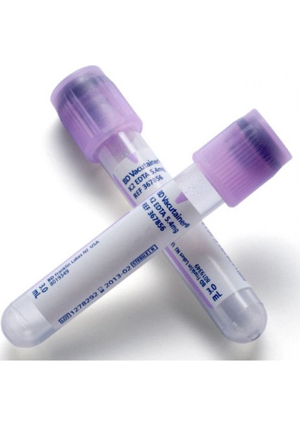 Vacumlu K2 Etalı Hemogram Tüpü 3 ml Mor Kapak