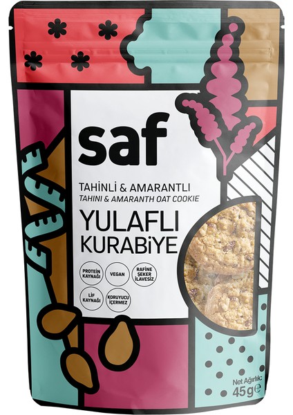 Tahinli & Amarantlı Yulaflı Kurabiye