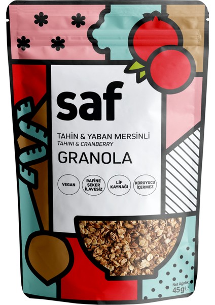 Tahinli & Yaban Mersinli Granola 45 gr