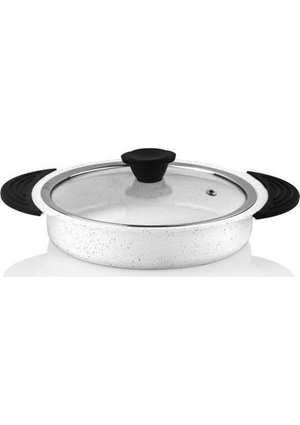 3398 Granit Plus Tak/çıkar Silikon Saplı 3lü Sahan Seti Beyaz modelleri