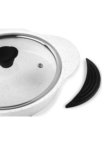 3398 Granit Plus Tak/çıkar Silikon Saplı 3lü Sahan Seti Beyaz fırsatları