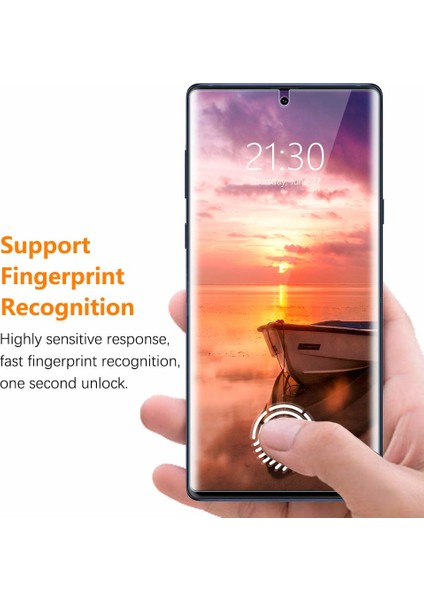 Samsung Galaxy Note 10 Plus Ön Tam Ekran Kaplayıcı Film Zum Body Şeffaf modelleri