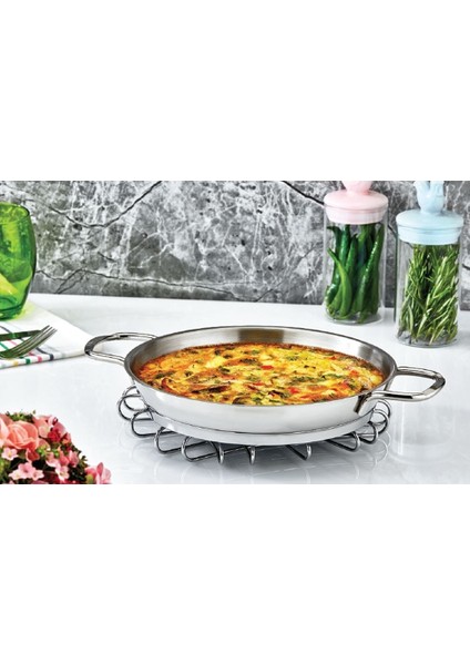 Italyan Tel Kulp 22CM Omlet Sahan Tava