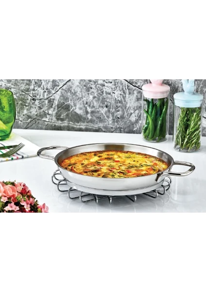 Italyan Tel Kulp 22CM Omlet Sahan Tava