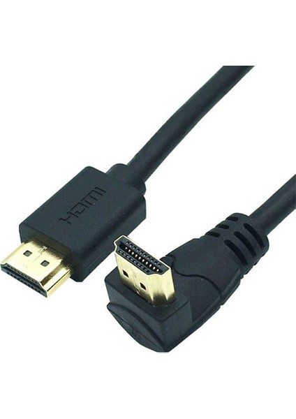 Platoon HDMI L Tipi Dik 90° Derece (270 °) Erkek Erkek HDMI Kablo 5 m