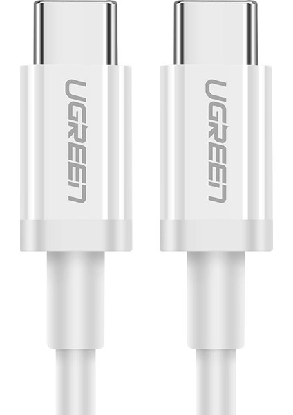 USB-C to USB-C 60W 3A QC PD Hızlı Şarj Kablosu, 1 Metre, Beyaz - 60518