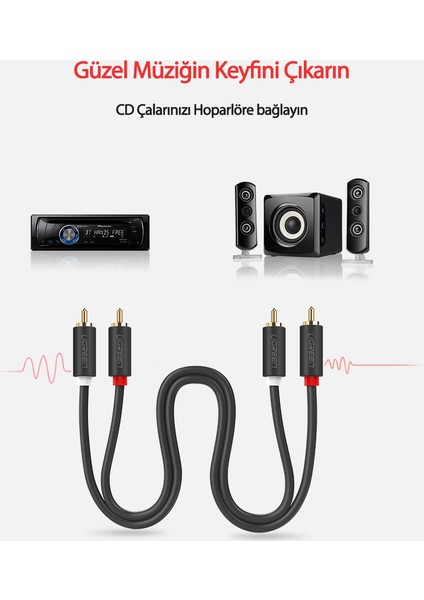 2RCA to 2RCA Ses Kablosu 1 Metre indirimleri