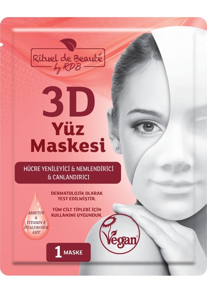 Hücre 3D ve Canlandırıcı Yüz Maske