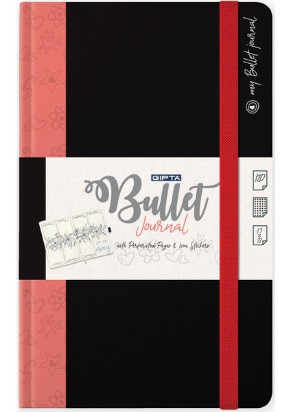 164-Psk Bullet Journal Noktalı Tarihsiz Günlük, 13 x 21 fiyatları