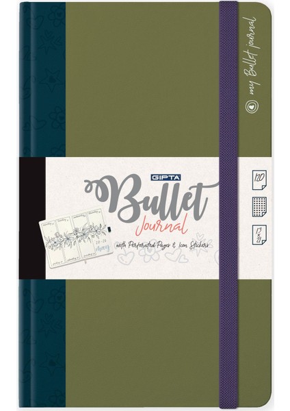 164-Psk Bullet Journal Noktalı Tarihsiz Günlük, 13 x 21 fırsatları