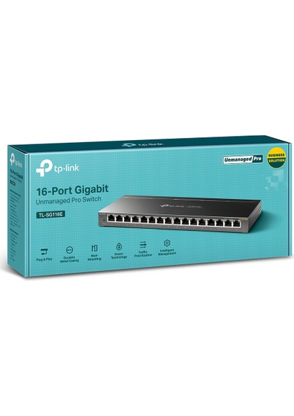 TL-SG116E 16-Port Gigabit Pro Switch