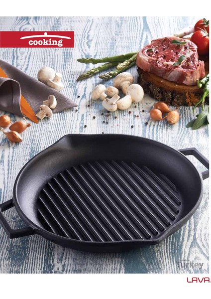 Grill Izgara Döküm Tava 30 Cm