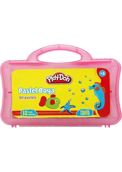 Pa009 12 Renk Pastel Boya Plastik Çantalı