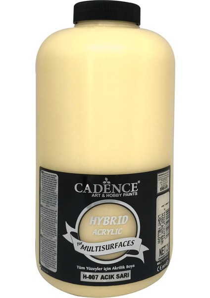 Hibrit Multisurface Boya 2 Litre H007 Açık Sarı