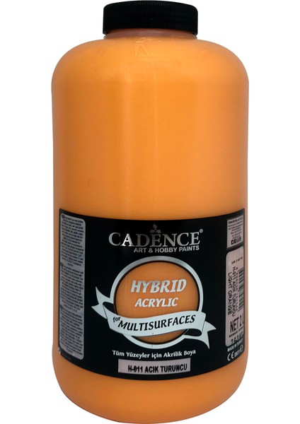 Hibrit Multisurface Boya 2 Litre H011 Açık Turuncu