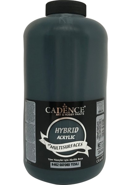 Hibrit Multisurface Boya 2 Litre H052 Oxford Yeşili