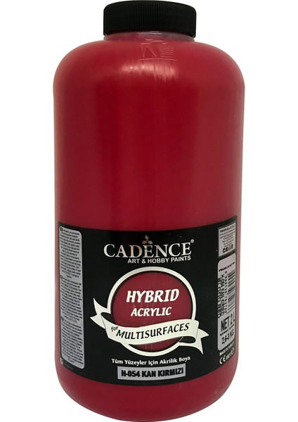 Hibrit Multisurface Boya 2 Litre H054 Kan Kırmızı
