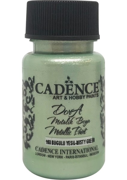 Dora Metalik Boya 50 ml 193 Buğulu Yeşil
