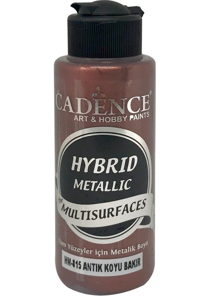 Hibrit Metalik Multisurface Boya 120 ml HM815 Antik Koyu Bakır
