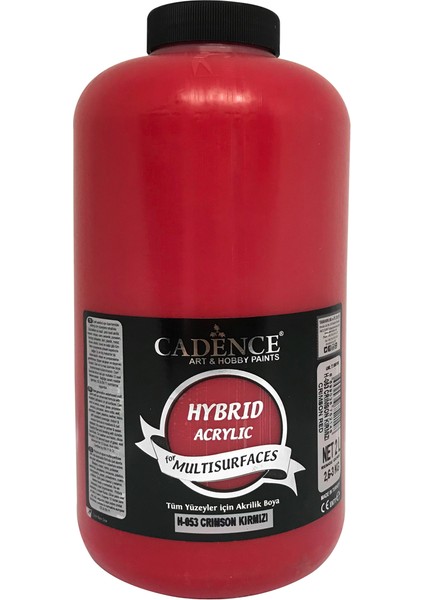 Hibrit Multisurface Boya 2 Litre H053 Crimson Kırmızı
