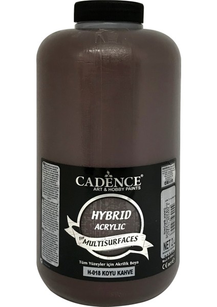 Hibrit Multisurface Boya 2 Litre H018 Koyu Kahverengi