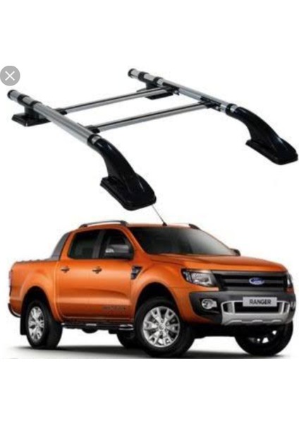 Ford Ranger Tavan Çıtası Port Bagaj Silver 2015 Sonrası