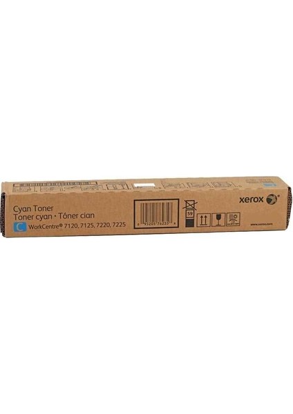 Workcentre 7225 Toner 15.000 Sayfa Mavi