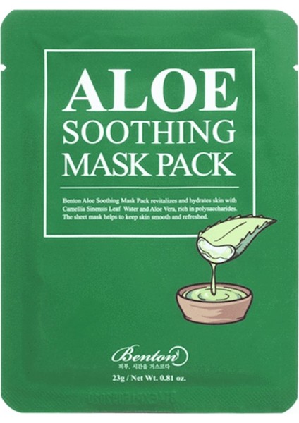 Aloe Soothing Mask Pack - Aloe Yatıştırıcı Kağıt Maske