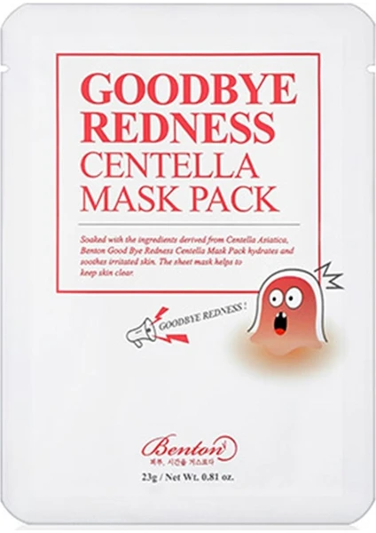 Goodbye Redness Centella Mask Pack - Yatıştırıcı Kâğıt Maske