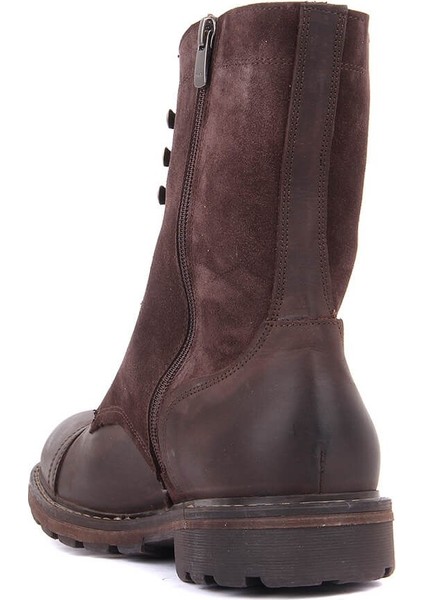 Kahverengi Süet Deri Fermuarlı Erkek Bot fırsatları