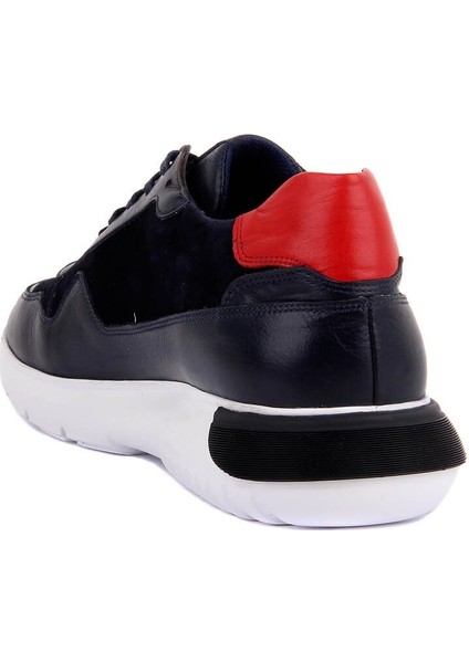 Lacivert Süet Deri Erkek Sneaker fırsatları