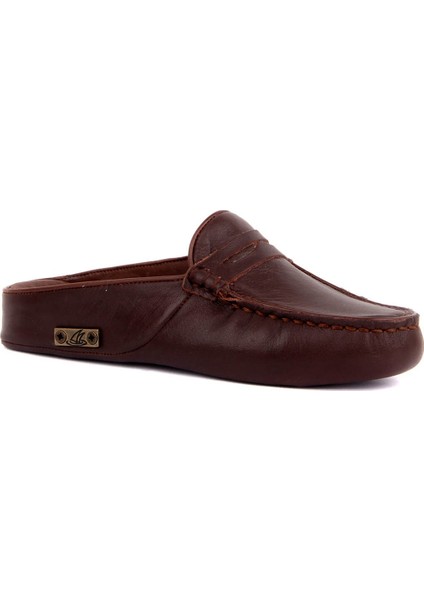 Kahverengi Deri Kadın Ev Terliği fiyatları