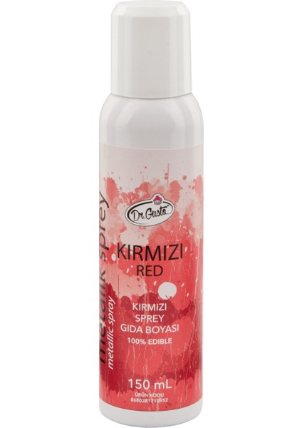 Kırmızı Sprey Gıda Boyası 150 ml