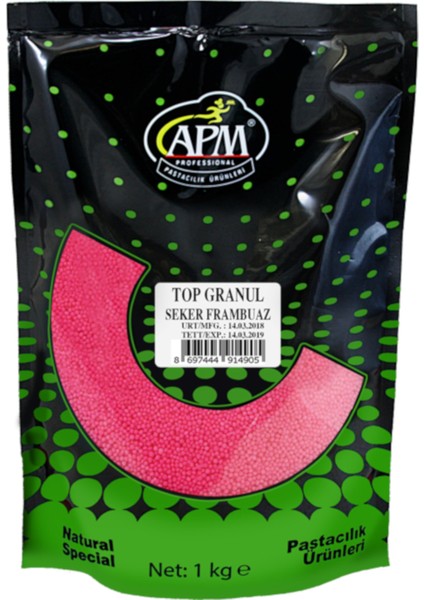 Top Frambuaz Granül Şeker 1 kg