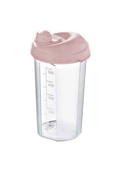 Yonca Yağlık 0,5 L Mat Pembe Kapaklı