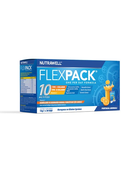 Flexpack Glutensiz Portakal Aromalı 30 Şase