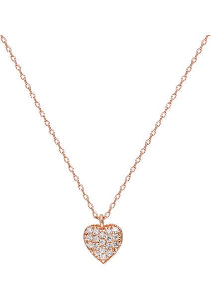 Eg0415 Gümüş Kalp Kolye