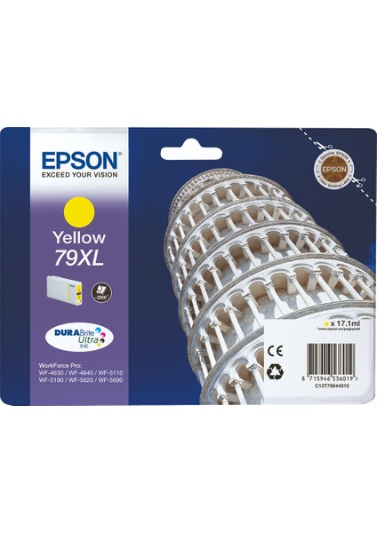 79Xl C13T79044010 Kartuş 2000 Sayfa Sarı