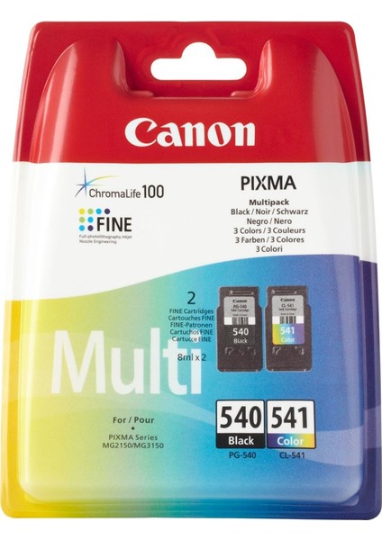 Pg-540 / Cl-541 2 Adet Paket Kartuş Cmyk