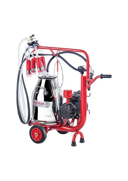 Tek Sağım Krom Güğüm Cyk Inek Süt Sağma Makinası 30 Litre