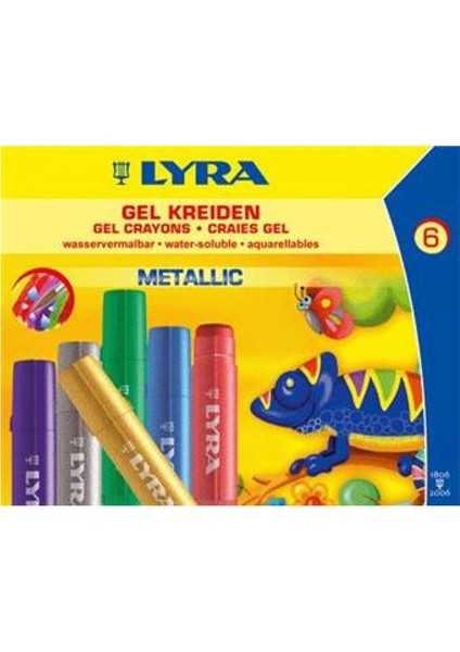 Jel Mum Boya Metalik Renkler 6'lı Karton Kutu