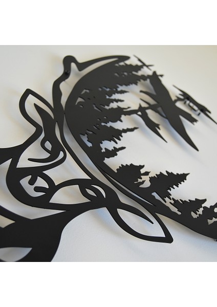 Deer Forest Metal Tablo