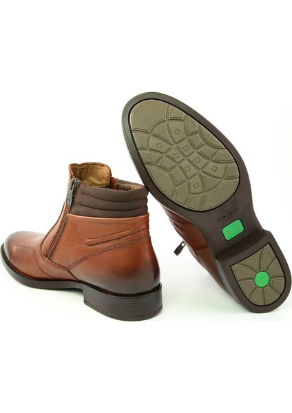 31664 Erkek Taba Deri Comfort Bot