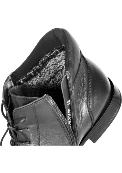 31687 Yünlü Erkek Siyah Deri Comfort Bot fiyatları